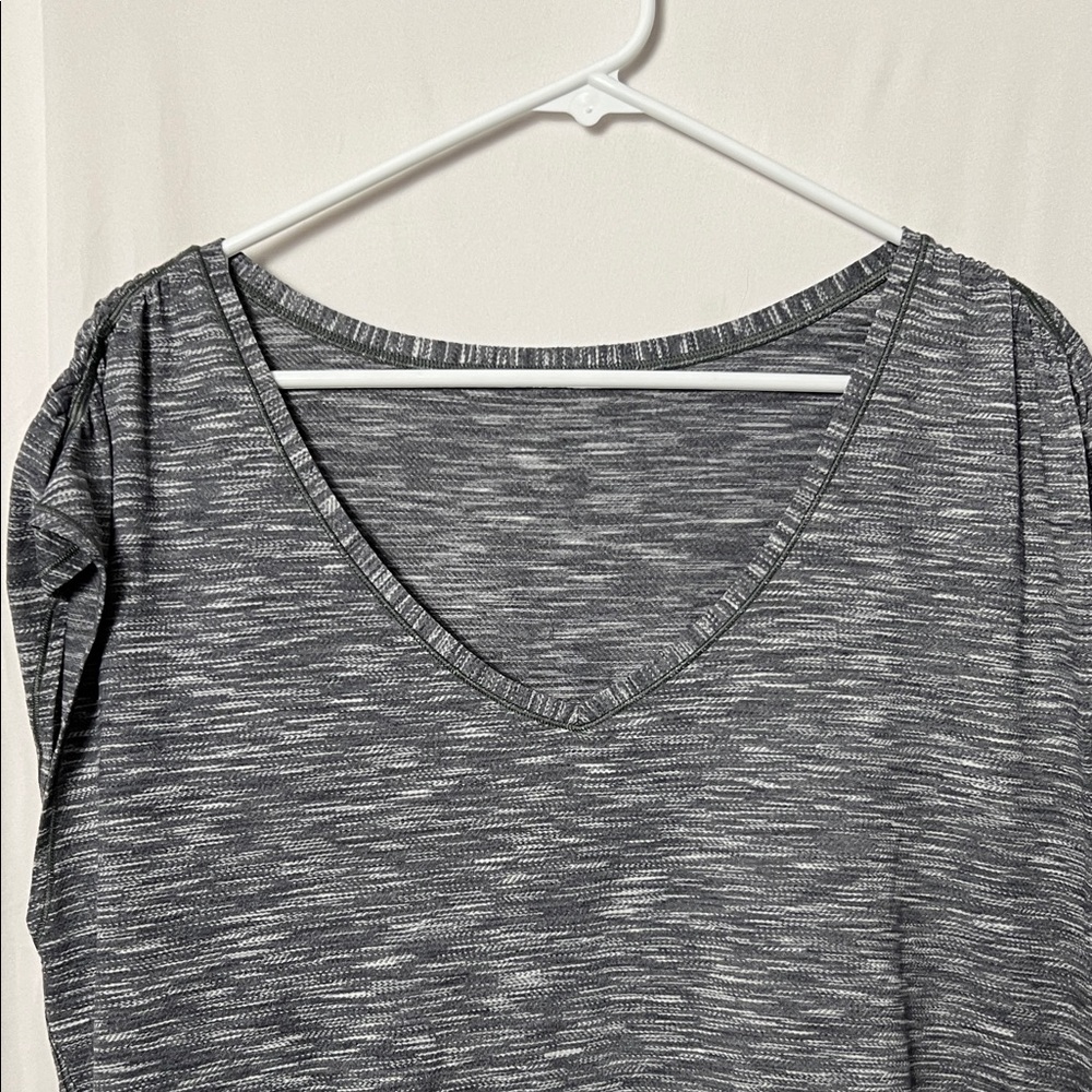 Lululemon Sweat Times Short Sleeve Heathered Black Tee Size XL - Picture 4 of 8
